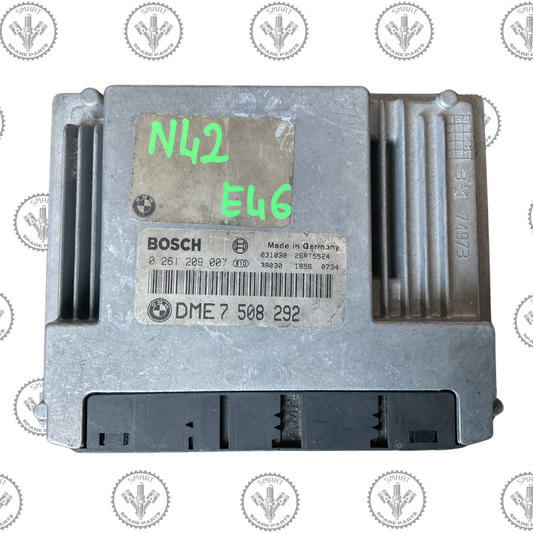 BMW E46 Engine ECU DME 7 508 292, 0261209007, 7528983