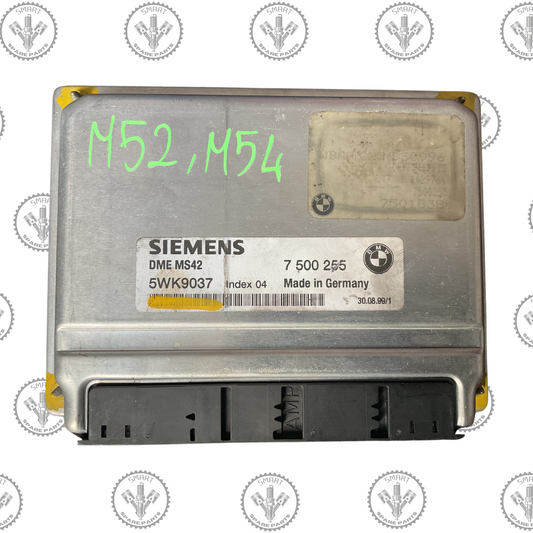 BMW Engine ECU, 7511570, 7 511 570, 5WK90012, Index 04, DME MS43