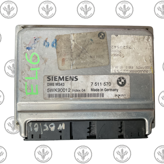 BMW E46 Engine ECU DME 7 508 292, 0261209007, 7528983 (Copy)