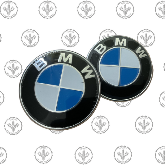 BMW New 74/82mm Hood Front Rear Trunk Emblem Badge Replacement - 8132375